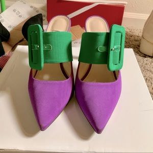 ATTICO buckle mule heels